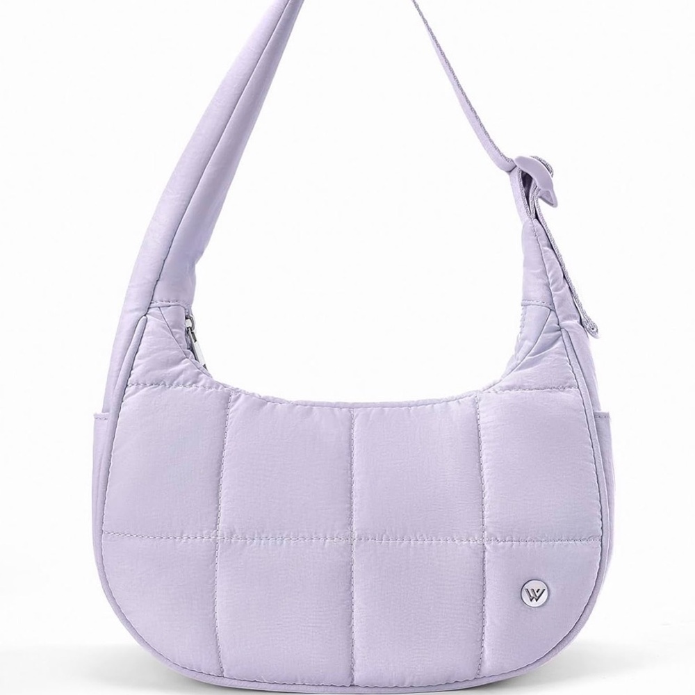 WESTBRONCO Small Puffer Crescent Shoulder Bag